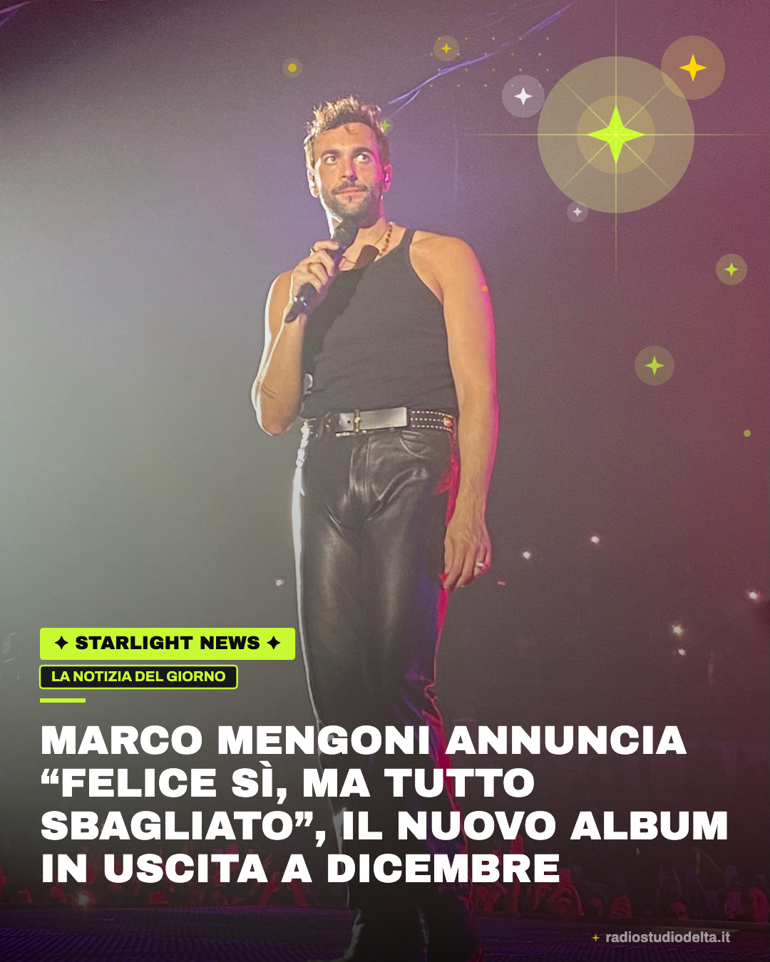 Marco Mengoni annuncia “Felice sì, ma tutto sbagliato”, il nuovo album in uscita a dicembre